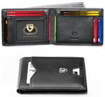 Load image into Gallery viewer, GSOIAX Mens Slim Wallet for Men Minimalist Genuine Leather
